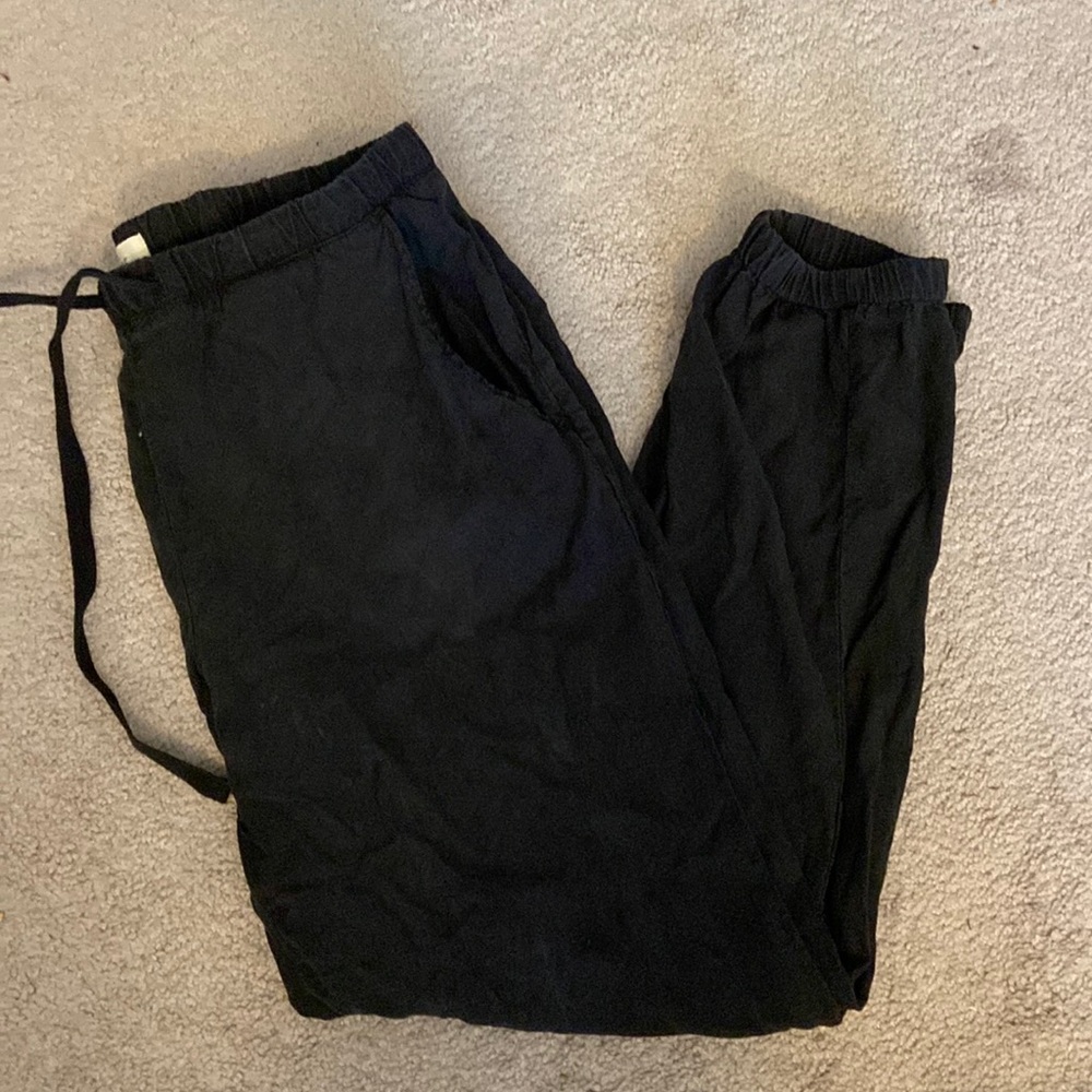 Black fashion joggers